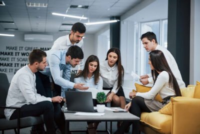 White Label Team Discussing Project
